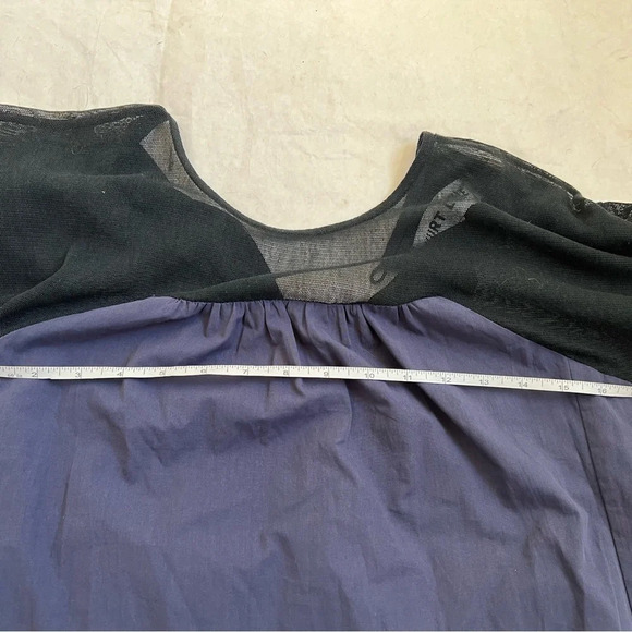 Kurt Lyle Blue Lightweight Maxi Round Neck Balloon Sleeve Dress Size XS - Picture 6 of 9